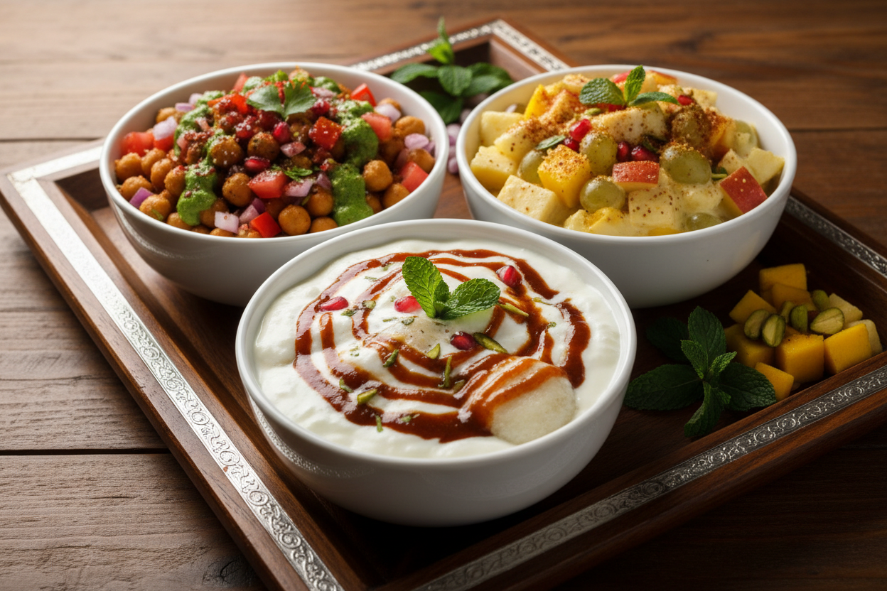 Ramadan-tallrik 1 - med 3 Iftar-godsaker