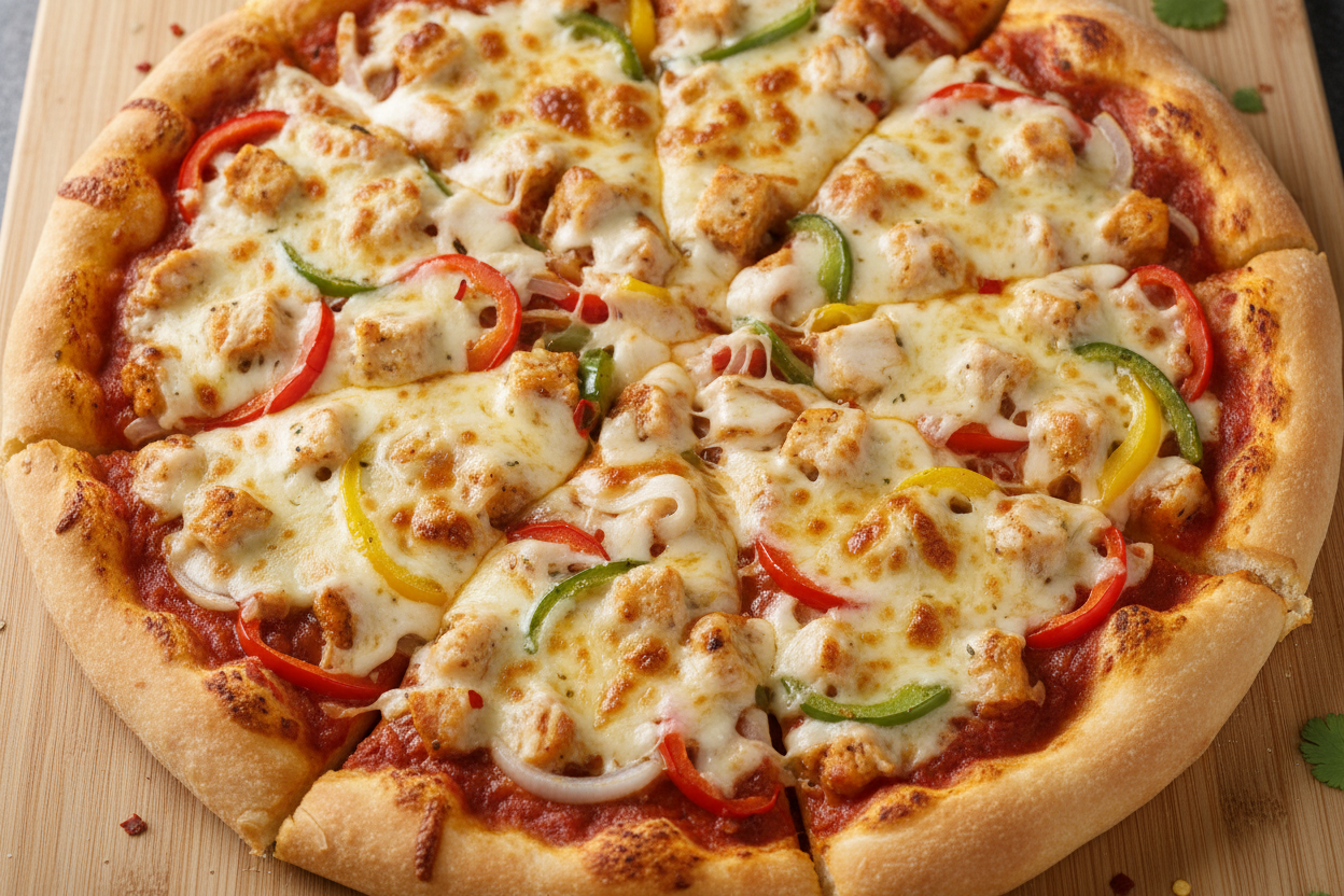 more cheese even on the chicken